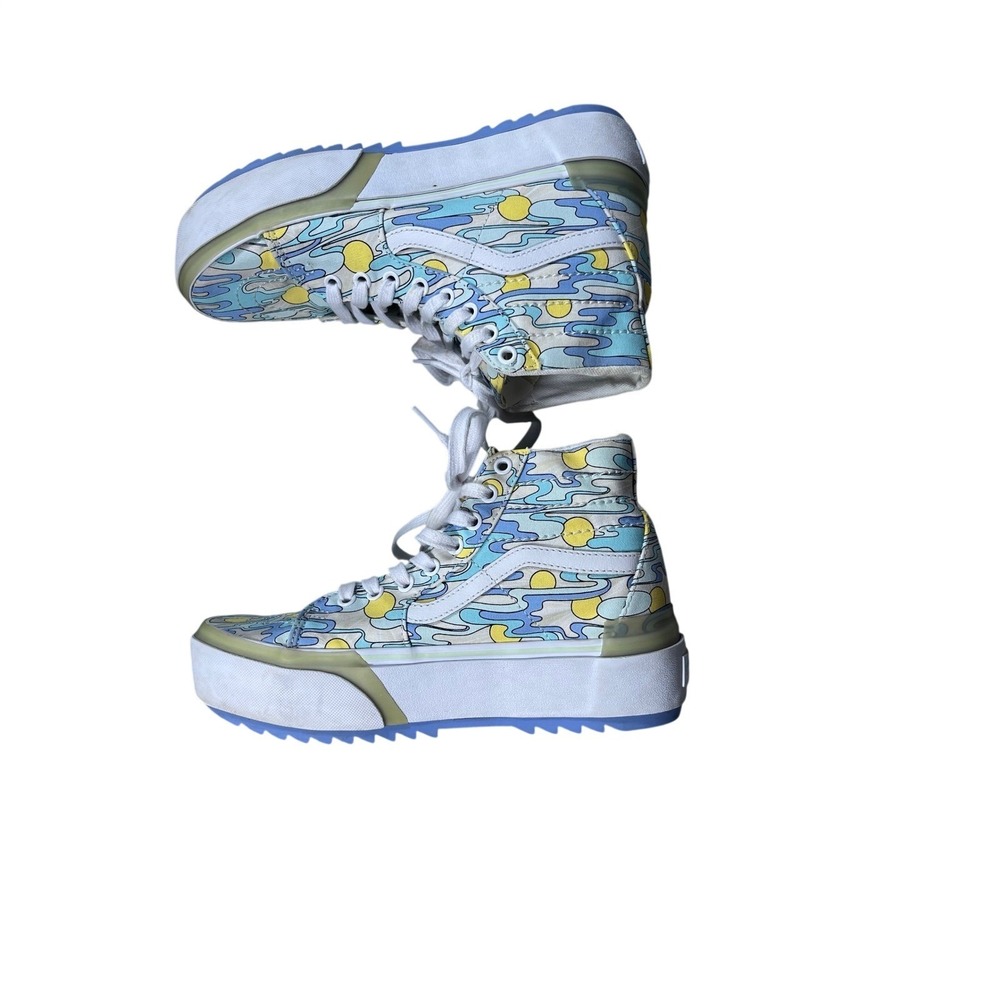 Vans Sk8-Hi MTE‎ Pastel Sun Wave Print Sneakers Women's 9